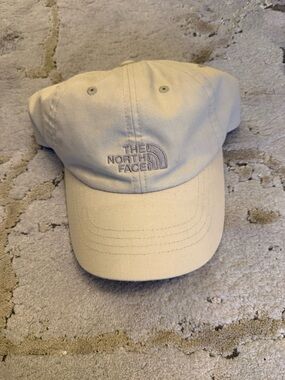 The North Face Beige Baseball Cap with Embroidered Logo